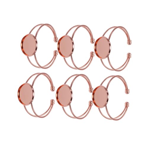 DECORNIJIA 6 Stück Teiliges Y Förmiges Armbandrohling aus Kupfer in Roségold Verstellbare DIY Armbandbasis für Schmuckherstellung Langlebig Rostfrei Vielseitig für Harz und Foto Schmuck DECORNIJIA 6 Stück Teiliges Y Förmiges Armbandrohling aus Kupfer in Roségold Verstellbare DIY Armbandbasis für Schmuckherstellung Langlebig Rostfrei Vielseitig für Harz und Foto Schmuck von DECORNIJIA