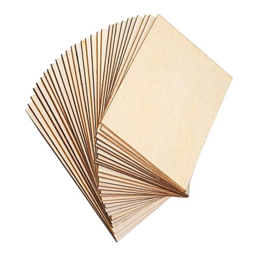 DECORNIJIA 60 Stück Leeres Rechteckiges Holzstück Holzornament-rechteck Holzquadrate Rechteckiges Unvollendetes Holzhandwerk Holzscheiben Zum Basteln Holzbretter Für Lebensmittel Buchsbaum DECORNIJIA 60 Stück Leeres Rechteckiges Holzstück Holzornament-rechteck Holzquadrate Rechteckiges Unvollendetes Holzhandwerk Holzscheiben Zum Basteln Holzbretter Für Lebensmittel Buchsbaum von DECORNIJIA