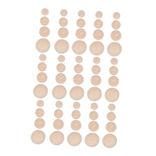 DECORNIJIA 60 Stück Teiliges Halbrunde Holzperlen Naturbelassene DIY Holzkugeln in Robuste Bastelmaterialien für Holzscheiben zum Bemalen und Dekorieren Vielseitig für Handwerksprojekte DECORNIJIA 60 Stück Teiliges Halbrunde Holzperlen Naturbelassene DIY Holzkugeln in Robuste Bastelmaterialien für Holzscheiben zum Bemalen und Dekorieren Vielseitig für Handwerksprojekte von DECORNIJIA