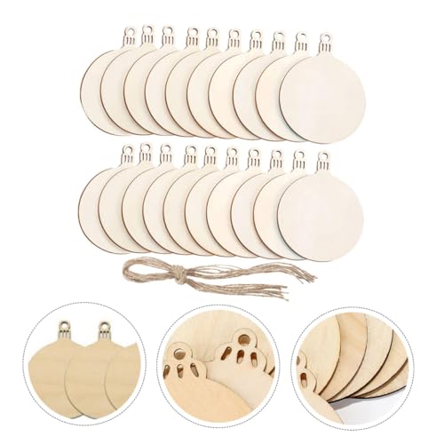 DECORNIJIA 60 Stück Teiliges Runde Weihnachts Holzscheiben mit Aufhängeseilen DIY Holzanhänger für Christbaumschmuck Weihnachtsdeko Sicher und Langlebig für Baum Fenster Wand und DECORNIJIA 60 Stück Teiliges Runde Weihnachts Holzscheiben mit Aufhängeseilen DIY Holzanhänger für Christbaumschmuck Weihnachtsdeko Sicher und Langlebig für Baum Fenster Wand und von DECORNIJIA