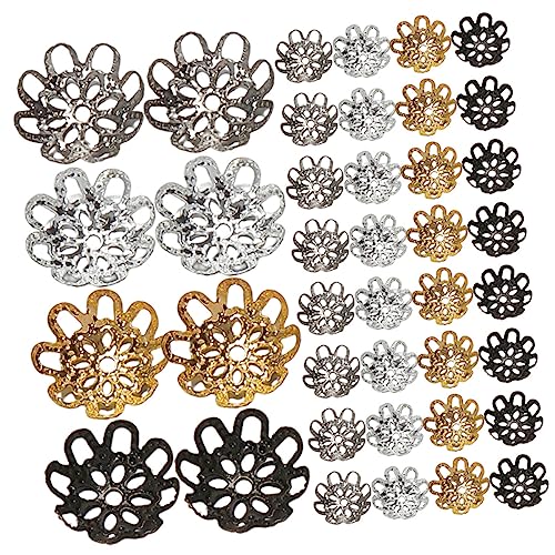 DECORNIJIA 600 Stück Kreative Perlenkappen Schmuckzubehör für DIY Armbänder und Bastelprojekte Multifunktionale Farbenfrohe Schmuckkappen für Designs von DECORNIJIA