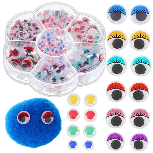 DECORNIJIA 600Stücke Selbstklebende Wackelaugen für DIY Bastelaugen für Handarbeiten Bastelprojekte und Scrapbooking Klebeaugen für Bastelbedarf DECORNIJIA 600Stücke Selbstklebende Wackelaugen für DIY Bastelaugen für Handarbeiten Bastelprojekte und Scrapbooking Klebeaugen für Bastelbedarf von DECORNIJIA