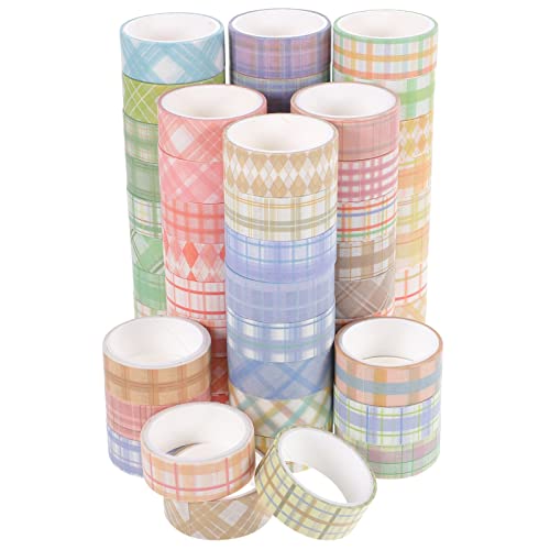 DECORNIJIA 60Rollen Washi Tape Set Dekoratives Klebeband für DIY Scrapbooking und Tagebuchgestaltung Ästhetisches Design Geschenkverpackungen und Projekte von DECORNIJIA