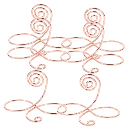 DECORNIJIA 6Stücke Kartenhalter für Tischnummern Fotos Eleganter Fotohalter aus Rostfreiem für Hochzeiten Events Büro Stabiler Stand Vielseitig Einsetzbar von DECORNIJIA