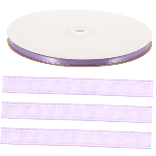 DECORNIJIA 6mm Farbband Farbband seidenband ribbon home dekoration haarschmucken drehkranz Bänder zum Verpacken hellrosa Band zum Einpacken Blau Stoff Haarband Geschenkband Polyester Lavender von DECORNIJIA