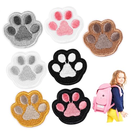 DECORNIJIA 7 Stück Hundepfoten Aufnäher Selbstklebende Bügelflicken für Kleidung Jacken Mützen und Taschen Gestickte Applikationen Verschiedenen Farben für DIY Projekte Einfache Anwendung DECORNIJIA 7 Stück Hundepfoten Aufnäher Selbstklebende Bügelflicken für Kleidung Jacken Mützen und Taschen Gestickte Applikationen Verschiedenen Farben für DIY Projekte Einfache Anwendung von DECORNIJIA