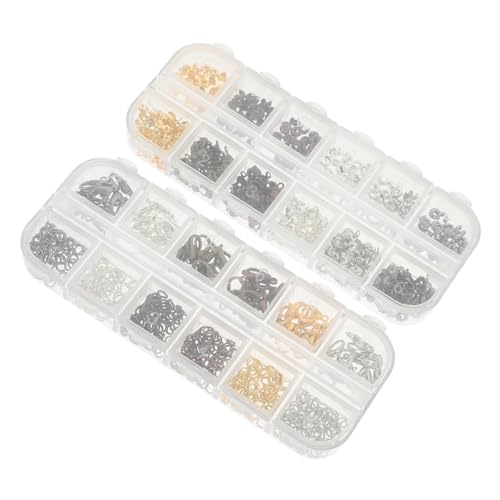 DECORNIJIA 782 Stück Teiliges Schmuckzubehör mit Farben Hummerverschlüsse Offene Jump Ringe und Quetschperlen Langlebiges DIY Schmuckherstellung Zubehör für Armbänder Halsketten und Ohrringe von DECORNIJIA