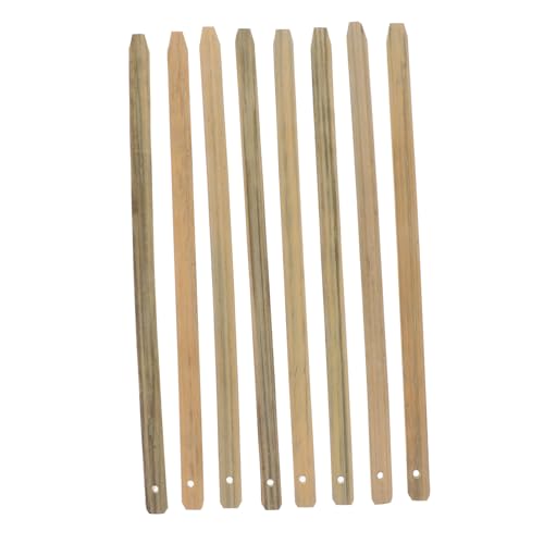 DECORNIJIA 8 Stück Bambus Fan Griff Handgefertigte Glatte und Langlebige Fächergriffe für Diy Projekte für Runde Chinesische Fächer und Bastelarbeiten von DECORNIJIA