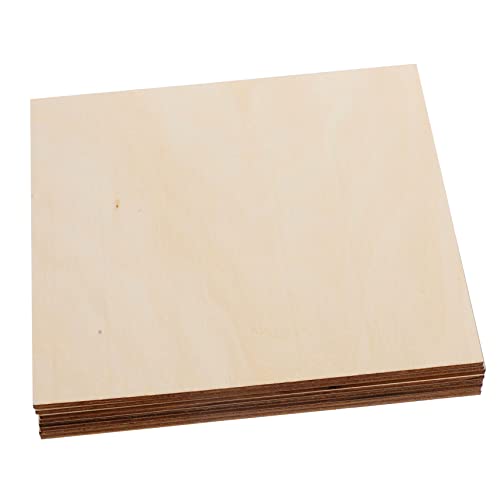 DECORNIJIA 8 Stück Blanko Holzscheiben für DIY Malerei Unbehandelte Holzplatten zum Basteln Graffiti Accessoires Leicht und Langlebig für Kreative Projekte von DECORNIJIA