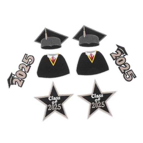 DECORNIJIA 8 Stück Dekorative Abschluss Patches Gestickte Aufnäher für Diy Projekte zum Aufbügeln Hüte Taschen und Rucksäcke DECORNIJIA 8 Stück Dekorative Abschluss Patches Gestickte Aufnäher für Diy Projekte zum Aufbügeln Hüte Taschen und Rucksäcke von DECORNIJIA
