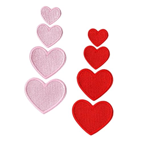 DECORNIJIA 8 Stück Teiliges Herz Bügel Näh-patch Niedliche Rote und Rosa Herz Applikationen zum Aufbügeln und Aufnähen Rucksäcke Schuhe DIY Reparatur und Dekoration DECORNIJIA 8 Stück Teiliges Herz Bügel Näh-patch Niedliche Rote und Rosa Herz Applikationen zum Aufbügeln und Aufnähen Rucksäcke Schuhe DIY Reparatur und Dekoration von DECORNIJIA