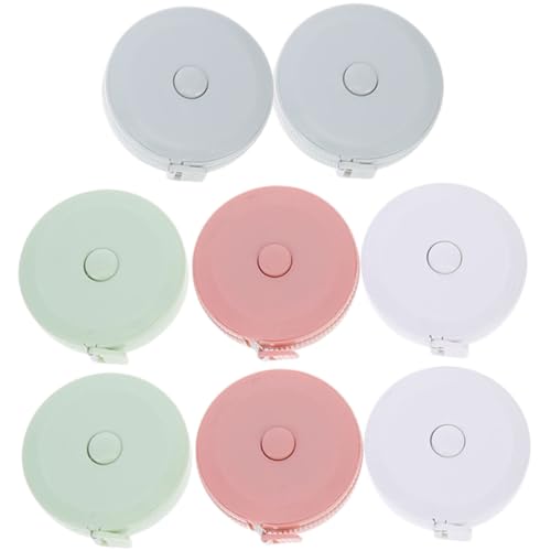 DECORNIJIA 8 Stück Teiliges Mini Maßband Einziehbares Flexibles Schneidermaßband Markierungen für Körper und Kleidungsmaße Praktisches Messwerkzeug für Haushalt und Nähen von DECORNIJIA