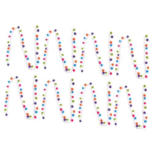 DECORNIJIA 8 Stück Teiliges Pom Pom Fransenband mit Wollkugeln Farbige DIY Bastelborte für Kinderzimmerdekoration Nähen und Handarbeit Leichte Atmungsaktive Polyesterverzierung für Kleidung DECORNIJIA 8 Stück Teiliges Pom Pom Fransenband mit Wollkugeln Farbige DIY Bastelborte für Kinderzimmerdekoration Nähen und Handarbeit Leichte Atmungsaktive Polyesterverzierung für Kleidung von DECORNIJIA