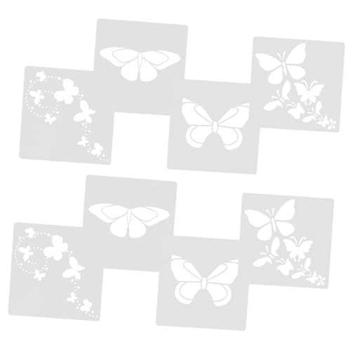 DECORNIJIA 8 Stück Teiliges Wandmalerei Schablonen Schmetterlinge Vorlage für Diy Projekte für Scrapbooking Karten Bastelarbeiten Wiederverwendbar und Langlebigem Fördert Kreativität und DECORNIJIA 8 Stück Teiliges Wandmalerei Schablonen Schmetterlinge Vorlage für Diy Projekte für Scrapbooking Karten Bastelarbeiten Wiederverwendbar und Langlebigem Fördert Kreativität und von DECORNIJIA
