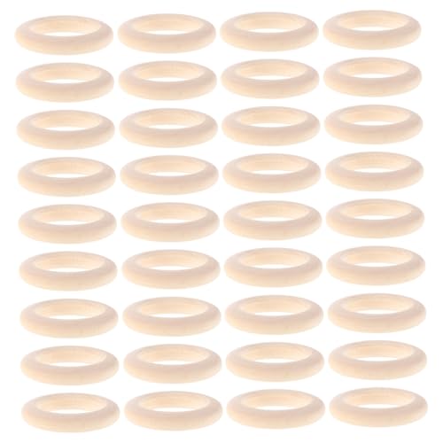 DECORNIJIA 80 Stück Unbehandelte Holzringe Solides Holz DIY Bastelringe Makramee Anhänger Verbinder Originelles Handwerkszubehör für Schmuck Herstellung und Dekoration DECORNIJIA 80 Stück Unbehandelte Holzringe Solides Holz DIY Bastelringe Makramee Anhänger Verbinder Originelles Handwerkszubehör für Schmuck Herstellung und Dekoration von DECORNIJIA