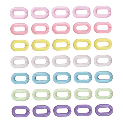 DECORNIJIA 800 Stück Teiliges Acryl Verbindungsringe Oval Glatte Ringe für DIY Brillenketten Handyketten Hosenketten Langlebig und Sicher zum Basteln von DECORNIJIA