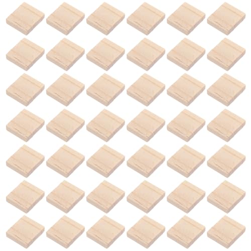 DECORNIJIA 800 Stück Unfinished Wooden Tiles Natürliche Holzscheiben für DIY Basteln Malen Heimdekoration Lernspielzeug von DECORNIJIA
