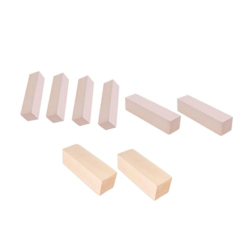 DECORNIJIA 8Stücke DIY Holzblöcke Unfertige Holzblöcke Hochwertigem Holz für Bastelprojekte für Handwerk Modellbau und Mehr von DECORNIJIA