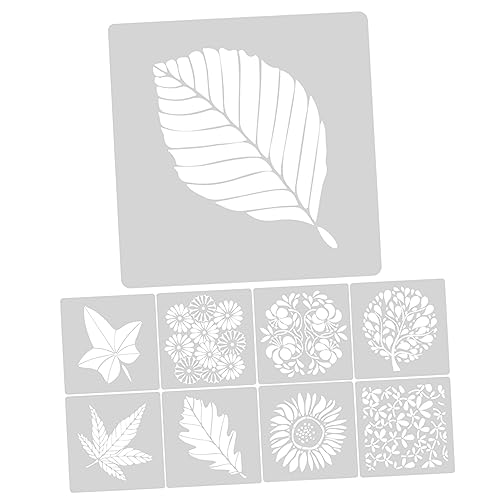 DECORNIJIA 9 Stück Teiliges Blumen Schablonen für Wandmalerei und Graffiti Wiederverwendbare Pet Blattmotive zum Basteln Waschbare DIY Schablonen für Kreative Heimdekoration und Acrylmalerei DECORNIJIA 9 Stück Teiliges Blumen Schablonen für Wandmalerei und Graffiti Wiederverwendbare Pet Blattmotive zum Basteln Waschbare DIY Schablonen für Kreative Heimdekoration und Acrylmalerei von DECORNIJIA