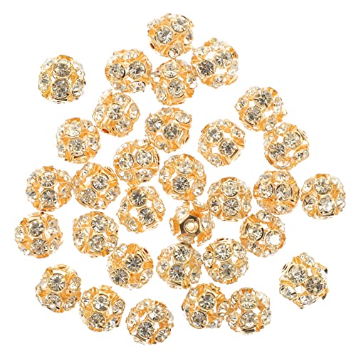 DECORNIJIA 90 Stück Bohrkugelabstandshalter armbandperlen beads for bracelets gold beads Halskettenherstellung farbig Schmuck armband DIY liefert handwerkliche Herstellung von Perlen Kupfer DECORNIJIA 90 Stück Bohrkugelabstandshalter armbandperlen beads for bracelets gold beads Halskettenherstellung farbig Schmuck armband DIY liefert handwerkliche Herstellung von Perlen Kupfer von DECORNIJIA