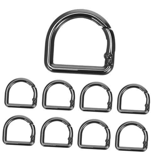 DECORNIJIA 9Stücke D Ringe Federclips Metall Multifunktionale D Ringe für Schlüsselanhänger Geldbörsen Rucksäcke Haustierhalsbänder mit Sicherem Halt und Einfachem Anbringen DECORNIJIA 9Stücke D Ringe Federclips Metall Multifunktionale D Ringe für Schlüsselanhänger Geldbörsen Rucksäcke Haustierhalsbänder mit Sicherem Halt und Einfachem Anbringen von DECORNIJIA