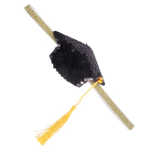 DECORNIJIA Abschluss Haarband Doktorhut mit Goldfarbenem Quasten Dekoration Rutschfest für Abschlussfeier Fotorequisit Passend für Damen und Herren DECORNIJIA Abschluss Haarband Doktorhut mit Goldfarbenem Quasten Dekoration Rutschfest für Abschlussfeier Fotorequisit Passend für Damen und Herren von DECORNIJIA