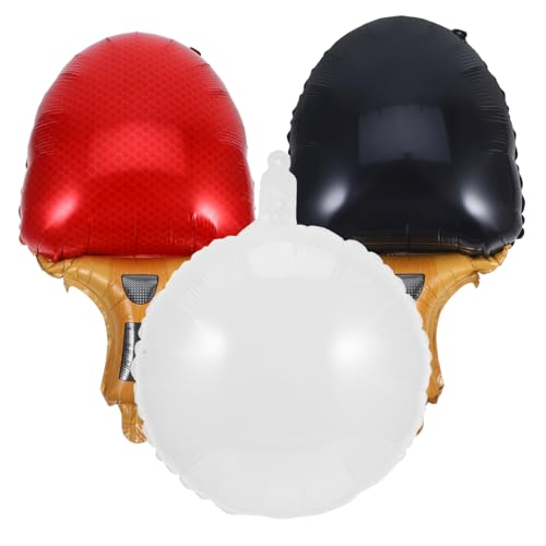 DECORNIJIA Aluminium Folienballons Teiliges Tischtennis Dekor mit Roten und Schwarzen Schlägern und Weißem Ball Leichte und Robuste Sportparty Deko für Geburtstag und Wettkampf DECORNIJIA Aluminium Folienballons Teiliges Tischtennis Dekor mit Roten und Schwarzen Schlägern und Weißem Ball Leichte und Robuste Sportparty Deko für Geburtstag und Wettkampf von DECORNIJIA
