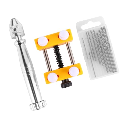 DECORNIJIA Aluminium Handbohrer mit Mini Bohrern für Schmuck und Bastelarbeiten Manueller Handbohrer mit Mini bohrfutter Handlicher Spiralbohrer für Präzises Bohren DECORNIJIA Aluminium Handbohrer mit Mini Bohrern für Schmuck und Bastelarbeiten Manueller Handbohrer mit Mini bohrfutter Handlicher Spiralbohrer für Präzises Bohren von DECORNIJIA