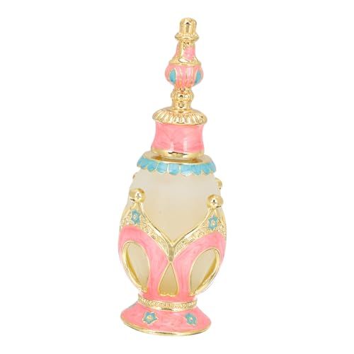 DECORNIJIA Aroma Sub Flasche Leer Glas Parfümzerstäuber Nachfüllbar Duftöl Behälter Rosa Kronenform Stilvoll Modern Dekorativ für Weihnachten Geschenk Freundin Badezimmer Dresser von DECORNIJIA