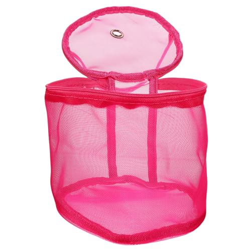 DECORNIJIA Aufbewahrung von Häkelgarn Netz Garnhalter gehäkelte Aufbewahrungstasche Haken nylontasche organizer handtasche Aufbewahrung von Garnknäuel Eimer zur Aufbewahrung von Wollgarn Rosy von DECORNIJIA
