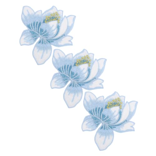 DECORNIJIA Blaue Lotusblume Stickerei Patches zum Aufbügeln Dekorative Applikationen für Kleidung Cheongsam Reparaturflicken DIY Stoffornamente für Jacken Jeans Taschen Rucksäcke DECORNIJIA Blaue Lotusblume Stickerei Patches zum Aufbügeln Dekorative Applikationen für Kleidung Cheongsam Reparaturflicken DIY Stoffornamente für Jacken Jeans Taschen Rucksäcke von DECORNIJIA