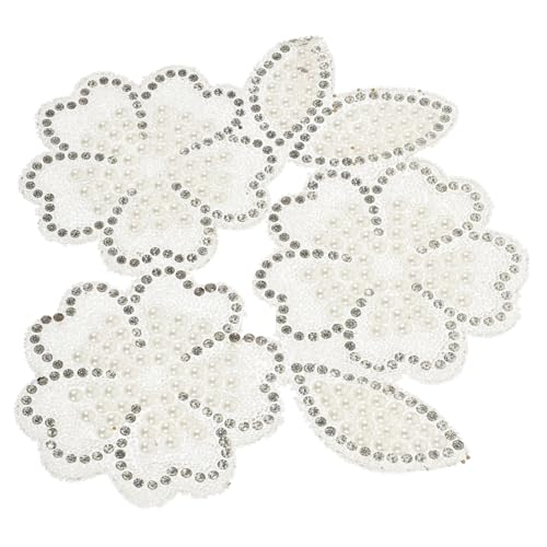 DECORNIJIA Blumenförmiger Strass Applikation Bügelpatch für Kleidung Vielseitig Einsetzbar für DIY Dekoration Party Outfits und Mehr Perfektes von DECORNIJIA