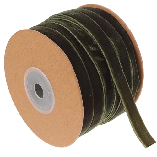 DECORNIJIA Breites Einseitiges Grünes Samtband Vielseitiges Geschenkband für DIY verpackung Dekoratives Bastelband für Shower Party und Heimdekoration DECORNIJIA Breites Einseitiges Grünes Samtband Vielseitiges Geschenkband für DIY verpackung Dekoratives Bastelband für Shower Party und Heimdekoration von DECORNIJIA