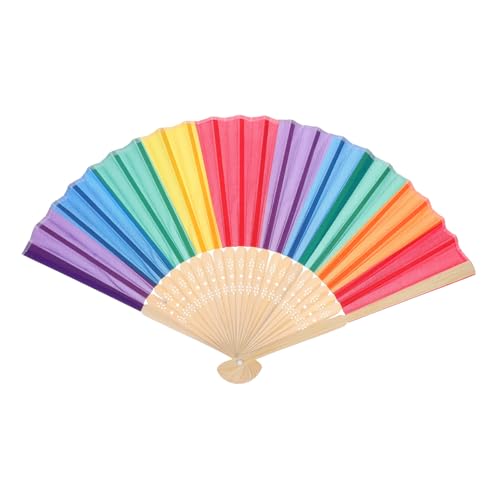 DECORNIJIA Bunter Regenbogen Faltfächer aus Tragbarer Pride Handventilator für Lgbtq Partys Hochzeiten Festivals und Geschenkideen für Schwule und Freunde DECORNIJIA Bunter Regenbogen Faltfächer aus Tragbarer Pride Handventilator für Lgbtq Partys Hochzeiten Festivals und Geschenkideen für Schwule und Freunde von DECORNIJIA