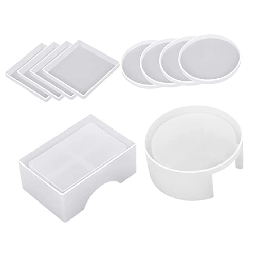 DECORNIJIA DIY Kristall Epoxidharz Untersetzer Formen aus Silikon Rund und Quadratisch Teilig Wiederverwendbar Bruchfest Praktische Aufbewahrung für Selbstgemachte Cup Mats bei DECORNIJIA DIY Kristall Epoxidharz Untersetzer Formen aus Silikon Rund und Quadratisch Teilig Wiederverwendbar Bruchfest Praktische Aufbewahrung für Selbstgemachte Cup Mats bei von DECORNIJIA