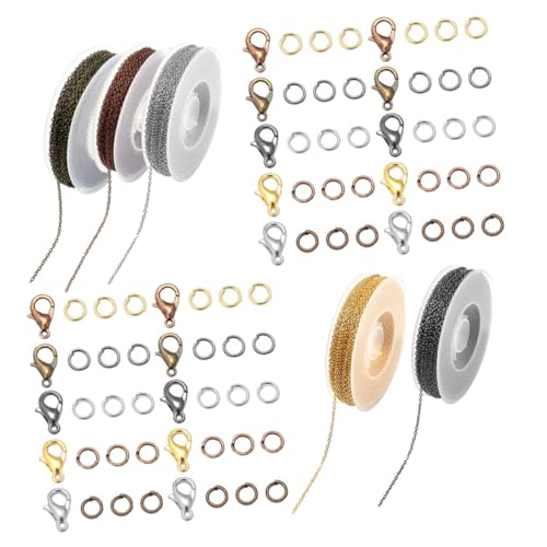 DECORNIJIA DIY Schmuckketten mit Langlebigen Farbbeständigen Edelstahl Kettenrollen Karabinerverschlüssen Offenen Ringen Farben für Armband Halskette Basteln Zubehör DECORNIJIA DIY Schmuckketten mit Langlebigen Farbbeständigen Edelstahl Kettenrollen Karabinerverschlüssen Offenen Ringen Farben für Armband Halskette Basteln Zubehör von DECORNIJIA