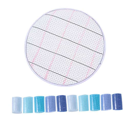 DECORNIJIA DIY Teppich Garn mit Acrylwolle Langlebiges Netzgewebe für Handarbeiten Bunte Knüpfteppich Matte für Teppichherstellung Kissen Decken und Heimdekoration von DECORNIJIA