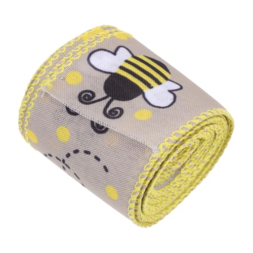 DECORNIJIA Dekoratives Bastelband Breit Honigbienen Motiv Geschenkband DIY Geschenkbänder für Party und Geschenkverpackung Vielseitiges Dekoband für Bastelarbeiten DECORNIJIA Dekoratives Bastelband Breit Honigbienen Motiv Geschenkband DIY Geschenkbänder für Party und Geschenkverpackung Vielseitiges Dekoband für Bastelarbeiten von DECORNIJIA