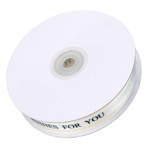 DECORNIJIA Dekoratives Breites Satinband für Geschenkverpackung und DIY bouquets Cremeweißes Geschenkband Lang Vielseitiges Schleifenband für Kuchenboxen Hochzeitstorten und Partydeko von DECORNIJIA