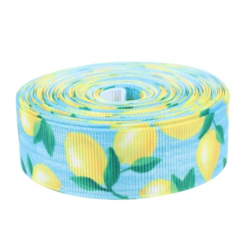 DECORNIJIA Dekoratives Zitronen Dekorband Breit Fruchtiges Geschenkband für DIY Basteln Partydeko Geschenkverpackung Festliches Sommer Design Vielseitiges Schleifenband DECORNIJIA Dekoratives Zitronen Dekorband Breit Fruchtiges Geschenkband für DIY Basteln Partydeko Geschenkverpackung Festliches Sommer Design Vielseitiges Schleifenband von DECORNIJIA