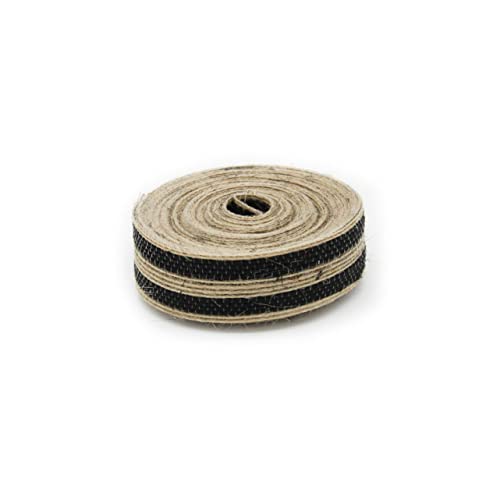 DECORNIJIA Diy-bastelband Trimmt Netz Gang Breite Dekorationen Jute Flechten Braut- Schlüssel Einladung Schwarz Sackleinen Schmücken Weihnachtsband Party-leinenband Black von DECORNIJIA