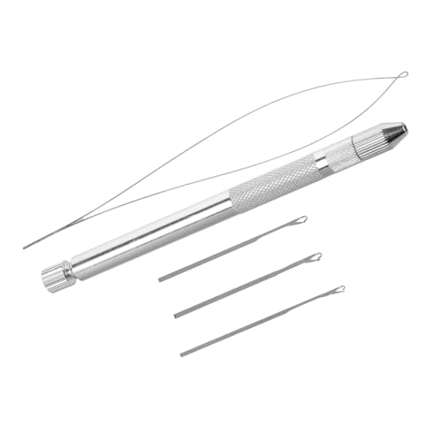 DECORNIJIA Dreadlock häkelnadel mit Komfortablem Metallgriff Präzises Haarflechten Werkzeug für Salon und Zuhause Tragbares Braid Tool für Dreadlocks und Perücken Silbernes Zubehör von DECORNIJIA