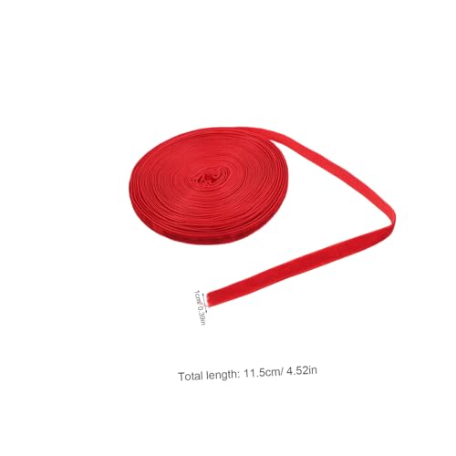 DECORNIJIA Einseitiges Samt geschenkband Rot Edle Geschenkverpackung Schleife DIY Bastelband für Partydekoration Vielseitiges Verpackungsband für Besondere Anlässe von DECORNIJIA