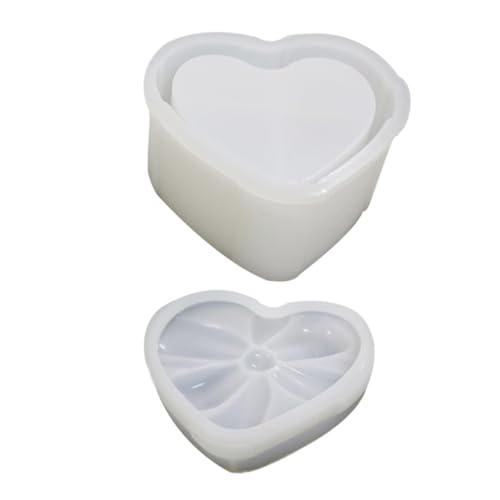 DECORNIJIA Epoxidharz Silikonform Herz Geschenkbox mit Deckel DIY Schmuckkästchen Gießform für Dekorative Aufbewahrungsboxen Basteln und Kreative Heimdekoration DECORNIJIA Epoxidharz Silikonform Herz Geschenkbox mit Deckel DIY Schmuckkästchen Gießform für Dekorative Aufbewahrungsboxen Basteln und Kreative Heimdekoration von DECORNIJIA