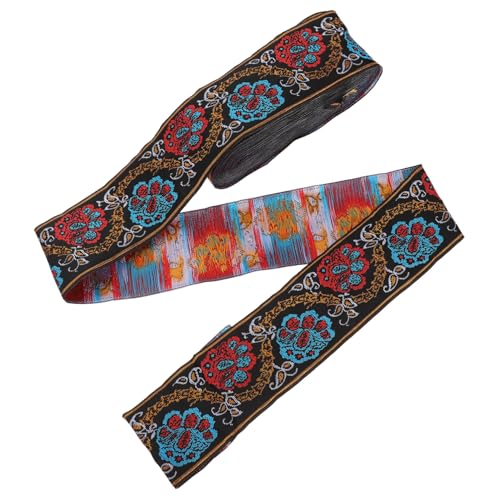 DECORNIJIA Ethnisches Breites Spitzenband Rolle Strapazierfähiges DIY Zierband für Kleidung Instrumentengurt Vielseitiges Dekoratives Jacquard gewebeband in Vintage stil von DECORNIJIA