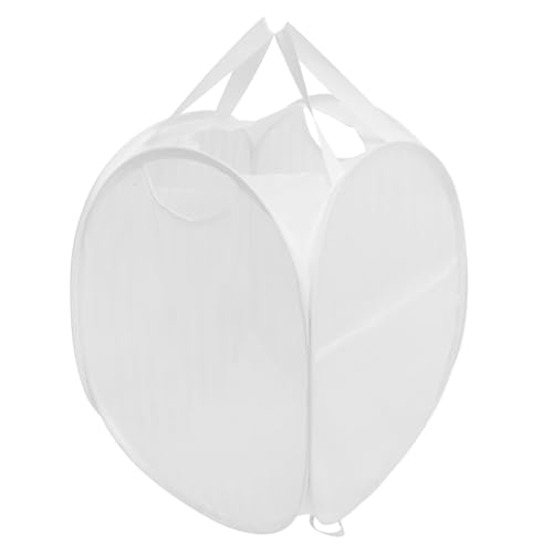DECORNIJIA Faltbarer Wäschekorb Atmungsaktiv Netzstoff Großer Wäschesammler mit Griff Multifunktionaler Aufbewahrungskorb für Schlafzimmer Waschküche Badezimmer von DECORNIJIA