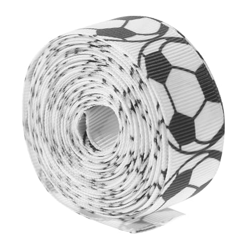 DECORNIJIA Fußball Satinband Geschenkband Breit Strapazierfähiges Dekorationsband für Geschenkverpackung Basteln Partydeko DIY Geschenkbox Blumen und Kuchen DECORNIJIA Fußball Satinband Geschenkband Breit Strapazierfähiges Dekorationsband für Geschenkverpackung Basteln Partydeko DIY Geschenkbox Blumen und Kuchen von DECORNIJIA