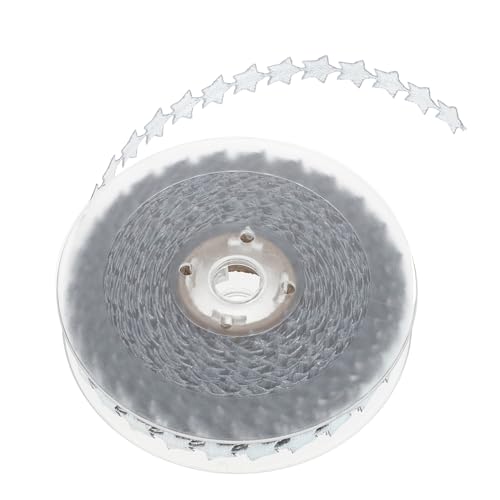 DECORNIJIA Glänzendes Geprägtes Geschenkband mit Fünfzackigen Sternen Vielseitiges Deko Band für Weihnachtsbaum Geschenkverpackung DIY Handwerk und Festliche Dekoration DECORNIJIA Glänzendes Geprägtes Geschenkband mit Fünfzackigen Sternen Vielseitiges Deko Band für Weihnachtsbaum Geschenkverpackung DIY Handwerk und Festliche Dekoration von DECORNIJIA
