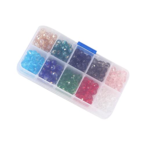 DECORNIJIA Glasperlen Bicone Bunte Bastelperlen für Schmuckherstellung DIY Armband Zubehör Originelles Fädeln Cross Stitch Zubehör Basteln von DECORNIJIA