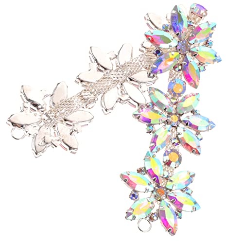 DECORNIJIA Glitzernde Strass Applikation für Hochzeit und Dekorative Kette Vielseitiges Accessoire für Kleidung Schuhe und Kunsthandwerk für Besondere von DECORNIJIA